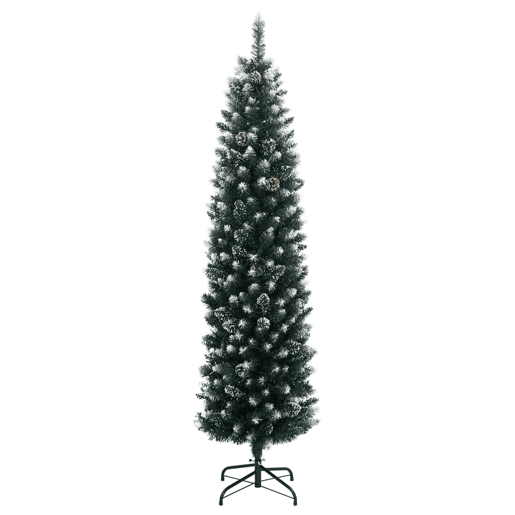 Árvore de Natal - Pinheiro de Natal artificial fina com 300 luzes LED 210 cm Árvore de Natal - Pinheiro de Natal artificial fina com 300 luzes LED 210 cm