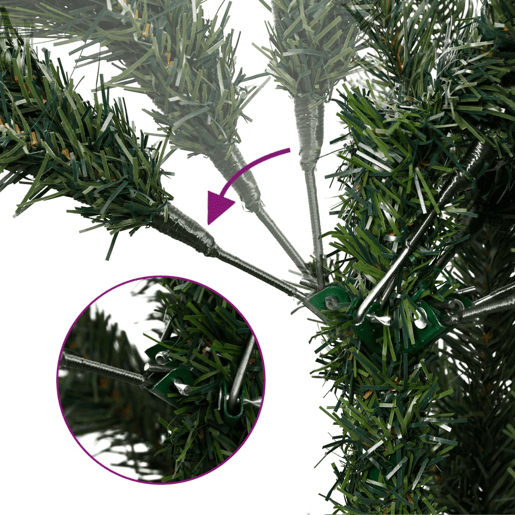 Árvore de Natal - Pinheiro de Natal artificial fina com 300 luzes LED 210 cm Árvore de Natal - Pinheiro de Natal artificial fina com 300 luzes LED 210 cm