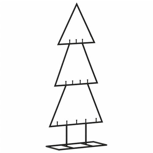 Árvore de Natal - Pinheiro de Natal para decoração 60 cm metal preto