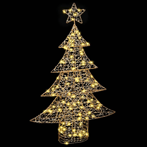 Árvore de Natal - Pinheiro de Natal com 120 LEDs Branco quente 120 cm PET