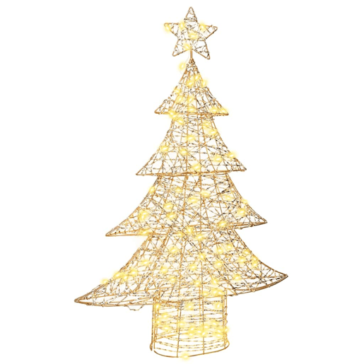 Árvore de Natal - Pinheiro de Natal com 120 LEDs Branco quente 120 cm PET