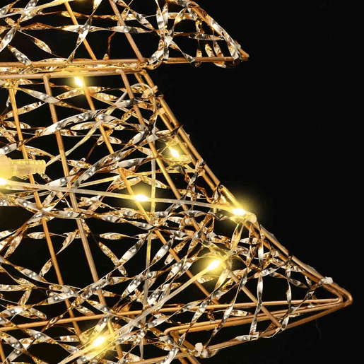 Árvore de Natal - Pinheiro de Natal com 120 LEDs Branco quente 120 cm PET