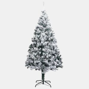 Árvore de Natal - Pinheiro de Natal artificial c flocos de neve 180 cm PVC verde