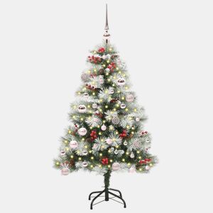 Árvore de Natal - Pinheiro de Natal Artificial Verde e branco 150 cm