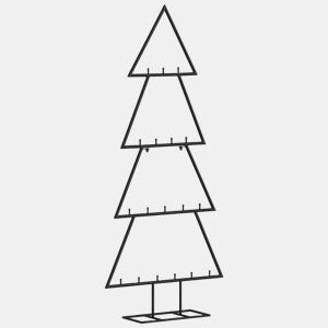 Árvore de Natal - Pinheiro de Natal para decoração 90 cm metal preto
