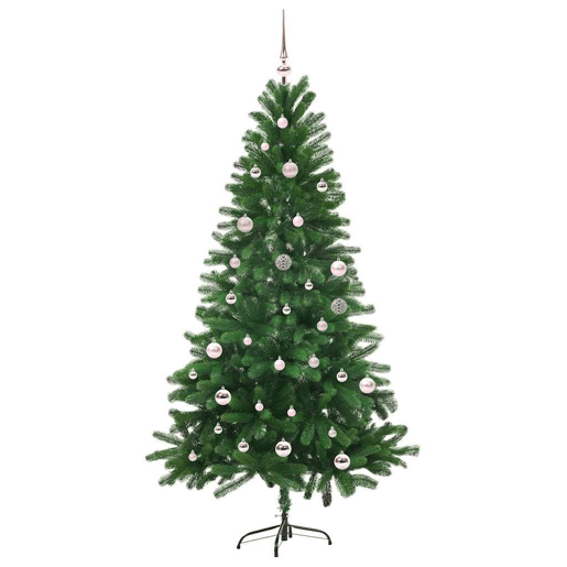 Árvore de Natal - Pinheiro de Natal com 150 LEDs com suporte Verde 150 cm PE