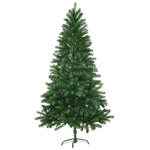 Árvore de Natal - Pinheiro de Natal com 150 LEDs com suporte Verde 150 cm PE