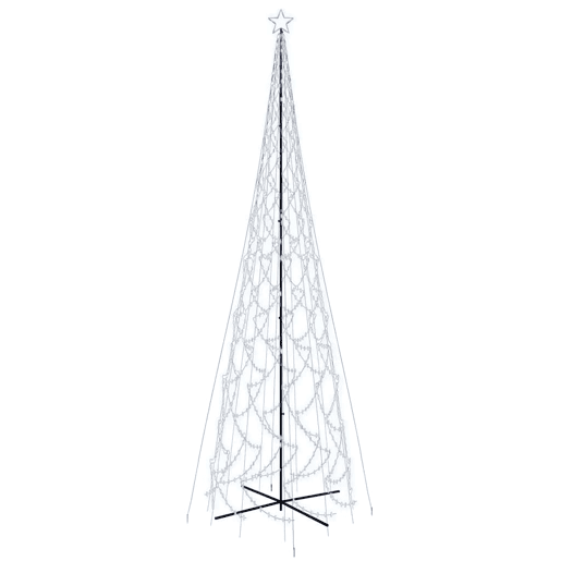 Árvore de Natal - Pinheiro de Natal em cone 3000 luzes LED 230x800 cm branco frio