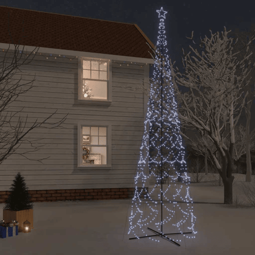 Árvore de Natal - Pinheiro de Natal em cone 3000 luzes LED 230x800 cm branco frio