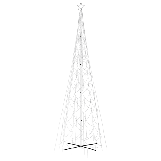 Árvore de Natal - Pinheiro de Natal em cone 3000 luzes LED 230x800 cm branco frio
