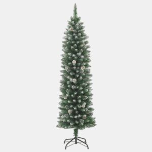 Árvore de Natal - Pinheiro de Natal artificial fina com suporte PVC 210 cm