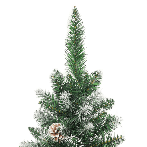 Árvore de Natal - Pinheiro de Natal artificial fina com suporte PVC 210 cm