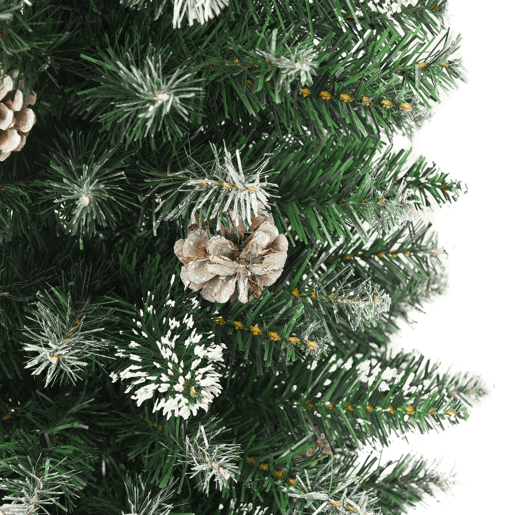 Árvore de Natal - Pinheiro de Natal artificial fina com suporte PVC 210 cm