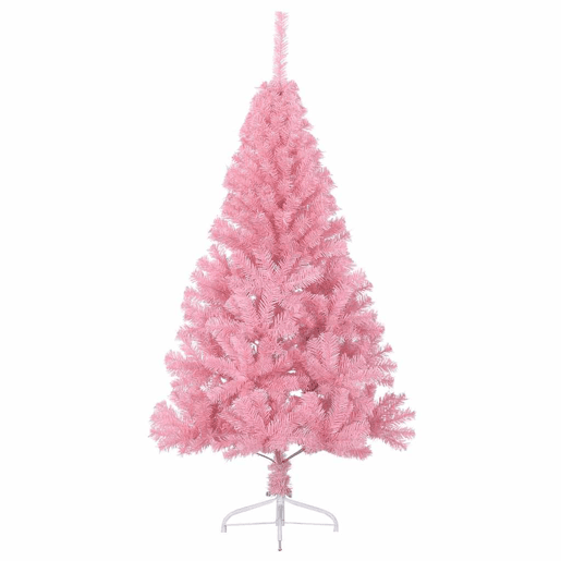 Árvore de Natal Artificial Pré-iluminada Rosa 150 cm PVC Árvore de Natal Artificial Pré-iluminada Rosa 150 cm PVC