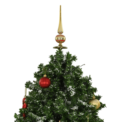 Árvore de Natal com neve base formato guarda-chuva 170 cm verde
