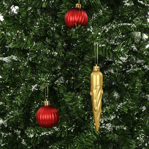 Árvore de Natal com neve base formato guarda-chuva 170 cm verde
