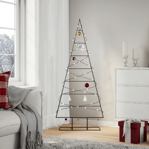 Árvore de Natal - Pinheiro de Natal para decoração 150 cm metal preto Árvore de Natal - Pinheiro de Natal para decoração 150 cm metal preto