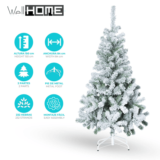 Árvore com efeito de neve Well Home Árvore com efeito de neve Well Home