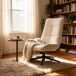 MEUBLES COSY Silla Relax Giratoria Tapizada Ergonómica MEUBLES COSY Silla Relax Giratoria Tapizada Ergonómica Blanco