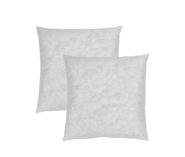 Pack 2 rellenos de cojín 50x50cm fibra hueca fusionhome