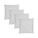 Pack 4 Rellenos de Cojín Fibra Hueca 50x50 Pack 4 Rellenos de Cojín Fibra Hueca 50x50 Blanco/ Gris