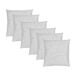 Pack 6 Rellenos de Cojín Fibra Hueca 40x40 Pack 6 Rellenos de Cojín Fibra Hueca 40x40 Blanco/ Gris