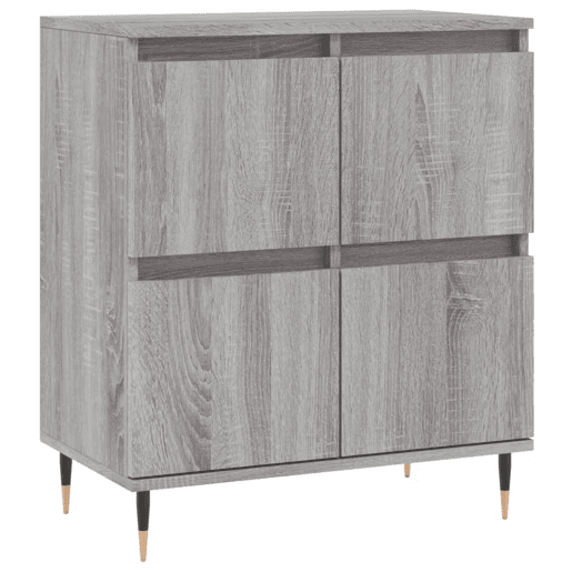 vidaXL Aparadores 2 pcs derivados de madeira cinzento sonoma