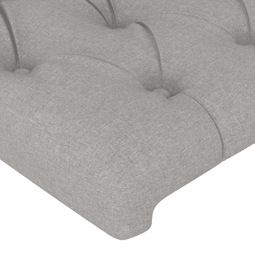 vidaXL Cabeceira cama c luzes LED tecido 183x16x118128cm cinza-claro vidaXL Cabeceira cama c luzes LED tecido 183x16x118128cm cinza-claro