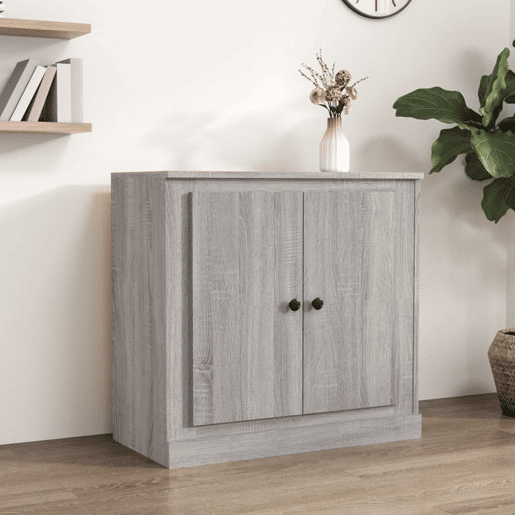 vidaXL Aparador 70x35,5x67,5 cm derivados de madeira cinzento sonoma