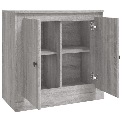 vidaXL Aparador 70x35,5x67,5 cm derivados de madeira cinzento sonoma