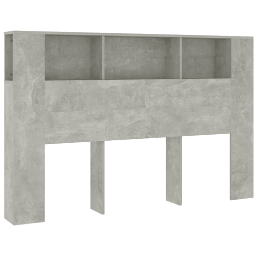 vidaXL Armário de cabeceira 160x18,5x104,5 cm cinzento de betão vidaXL Armário de cabeceira 160x18,5x104,5 cm cinzento de betão