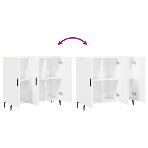 vidaXL Aparador 90x34x80 cm derivados de madeira branco