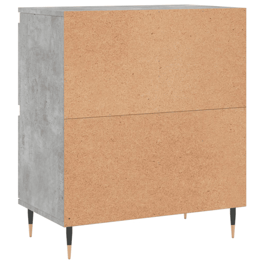 vidaXL Aparadores 2 pcs derivados de madeira cinzento cimento