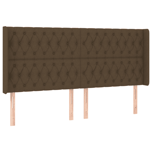 vidaXL Cabeceira de cama c luzes LED tecido 203x16x118128cm castanho vidaXL Cabeceira de cama c luzes LED tecido 203x16x118128cm castanho