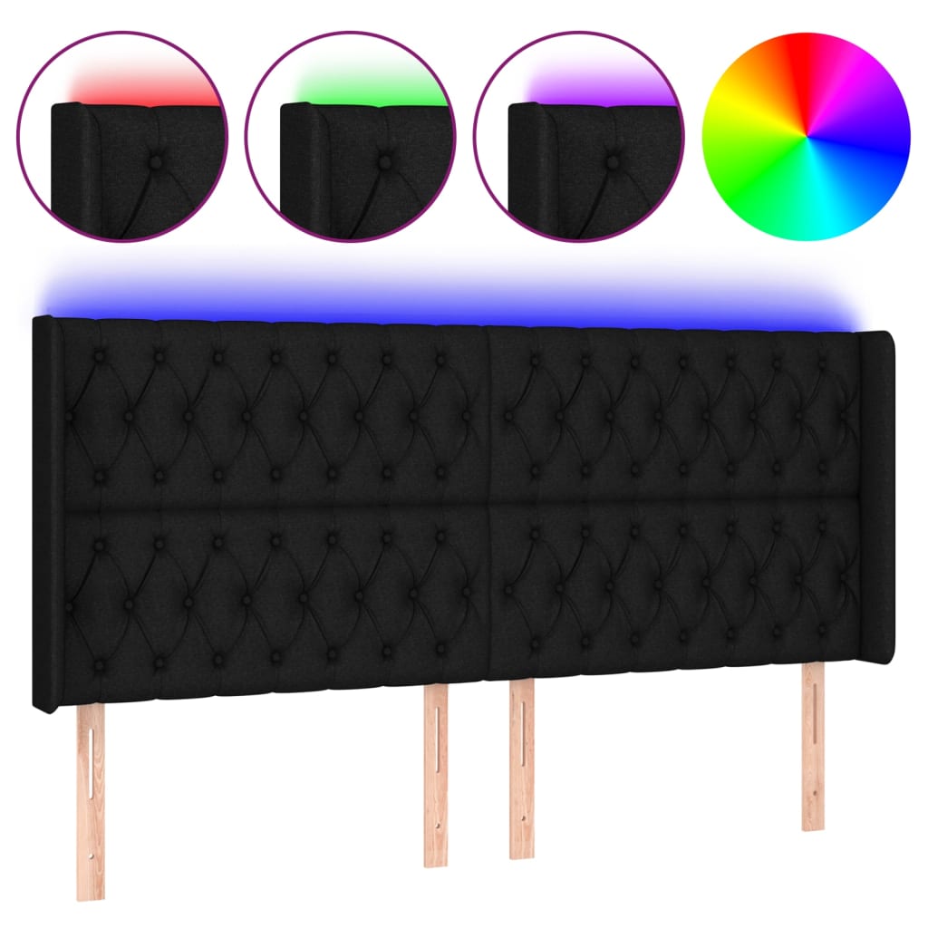 Cabecero Con Led 183 Negro