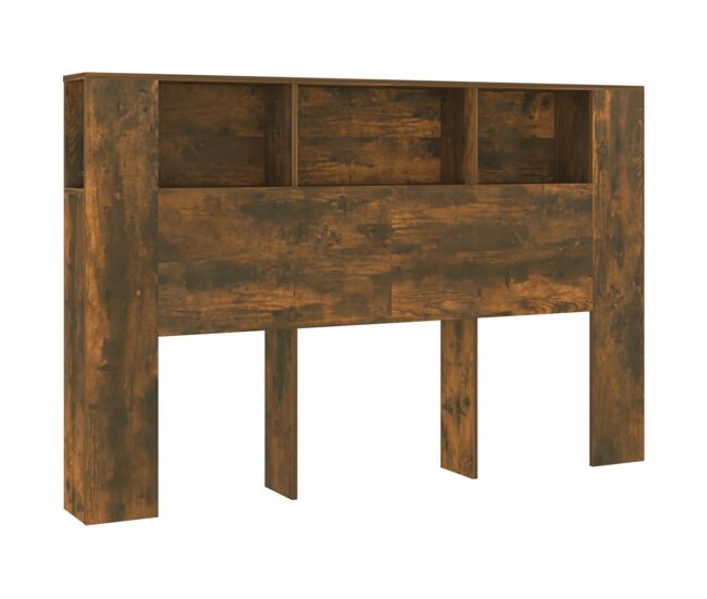 Vidaxl mueble cabecero color roble ahumado 160x18,5x104,5 cm