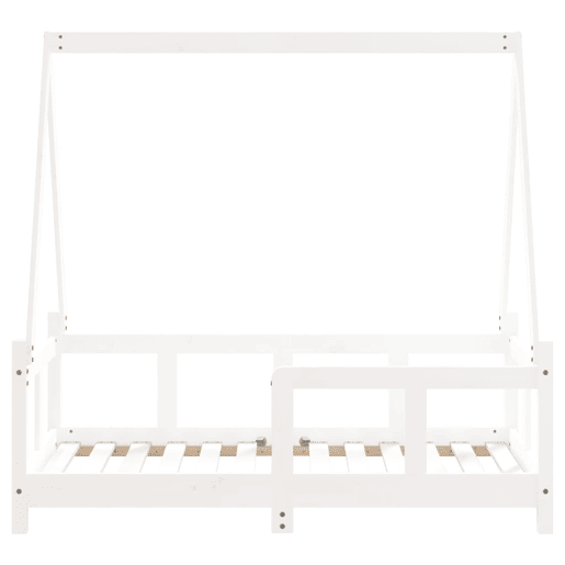 vidaXL Estrutura de cama infantil 70x140 cm pinho maciço branco vidaXL Estrutura de cama infantil 70x140 cm pinho maciço branco