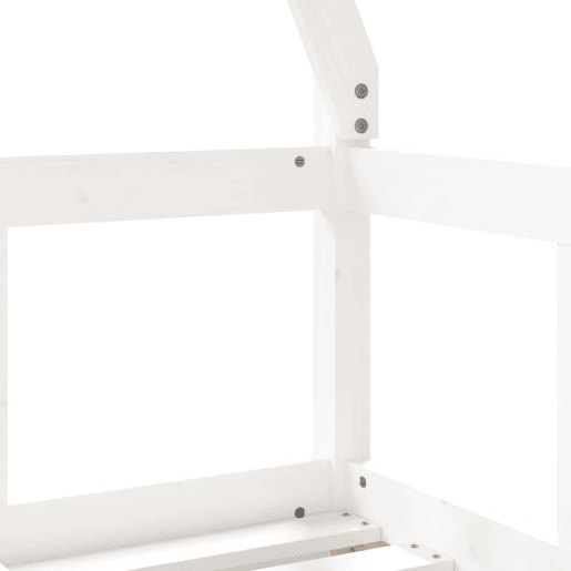 vidaXL Estrutura de cama infantil 70x140 cm pinho maciço branco vidaXL Estrutura de cama infantil 70x140 cm pinho maciço branco
