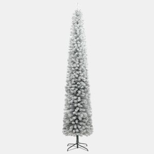 Árvore de Natal - Pinheiro de Natal fina c suporte e flocos de neve 270 cm PVC