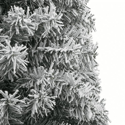 Árvore de Natal - Pinheiro de Natal fina c suporte e flocos de neve 270 cm PVC Árvore de Natal - Pinheiro de Natal fina c suporte e flocos de neve 270 cm PVC