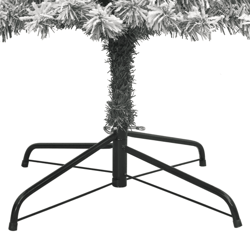 Árvore de Natal - Pinheiro de Natal fina c suporte e flocos de neve 270 cm PVC Árvore de Natal - Pinheiro de Natal fina c suporte e flocos de neve 270 cm PVC