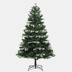 Árvore de Natal - Pinheiro de Natal artificial articulada c flocos de neve 240 cm