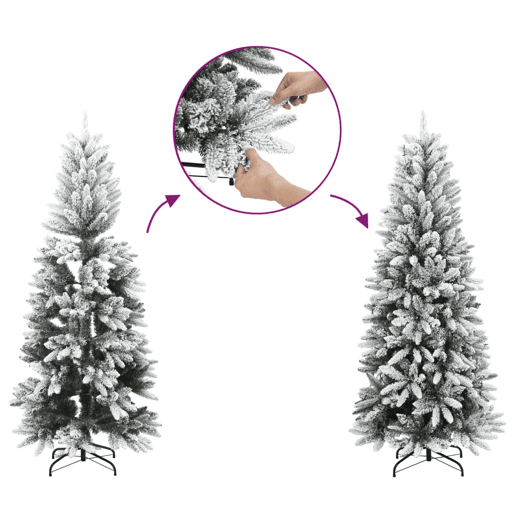 Árvore Natal - Pinheiro de Natal artificial c 300 luzes LED e flocos de neve 240cm Árvore Natal - Pinheiro de Natal artificial c 300 luzes LED e flocos de neve 240cm