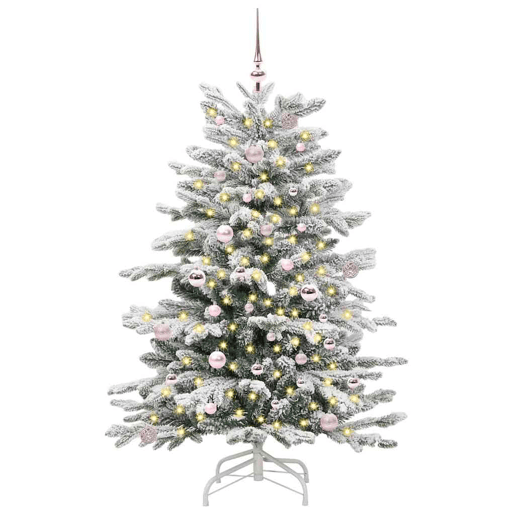 Árvore de Natal - Pinheiro de Natal Articulada Artificial Branco 150 cm PE e PVC