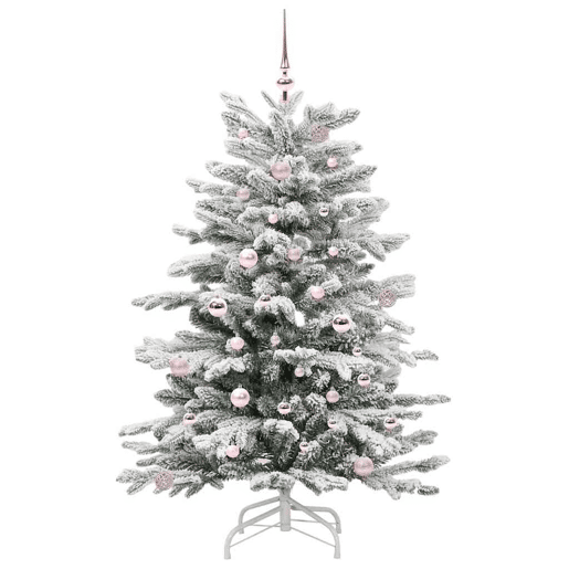 Árvore de Natal - Pinheiro de Natal Articulada Artificial Branco 150 cm PE e PVC