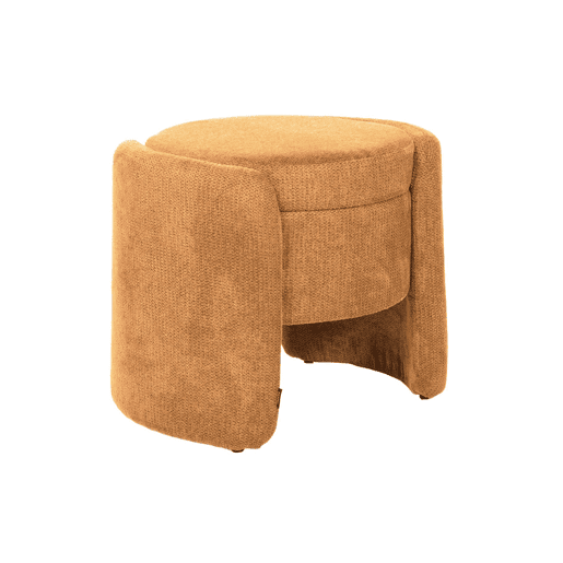 Banco baú contemporânea em tecido, Kalo, Terracota, 53x43x45 cm Banco baú contemporânea em tecido, Kalo, Terracota, 53x43x45 cm