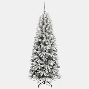 Árvore de Natal - Pinheiro de Natal Artificial com 150 LEDs Branco 63 x 63 x 150 cm