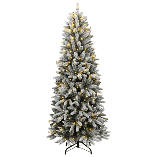 Árvore de Natal - Pinheiro de Natal artificial com 150 luzes LED e neve 150 cm Árvore de Natal - Pinheiro de Natal artificial com 150 luzes LED e neve 150 cm