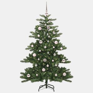 Árvore de Natal - Pinheiro de Natal Articulada Artificial com 150 LEDs 150 cm PVC