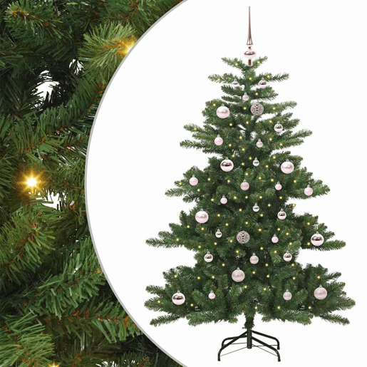 Árvore de Natal - Pinheiro de Natal Articulada Artificial com 150 LEDs 150 cm PVC